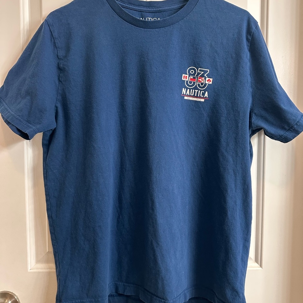 Nautica Navy Tee with Nautical Graphic